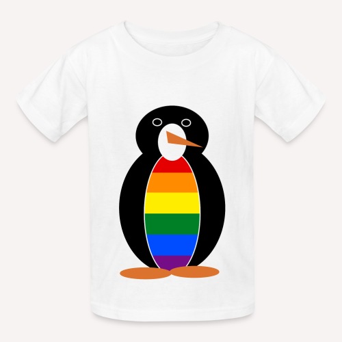 Gay Pride Penguin - Hanes Youth T-Shirt