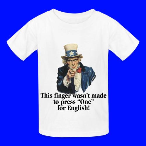 Uncle Sam - Finger - Heavyweight Kid's T-Shirt