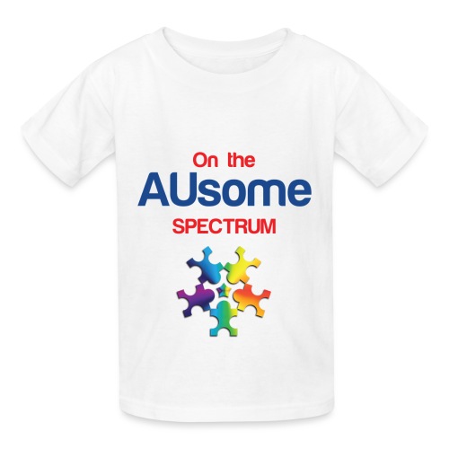 On the AUsome Spectrum - Hanes Youth T-Shirt