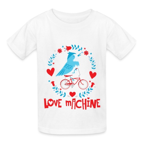 Cute Love Machine Bird - Hanes Youth T-Shirt