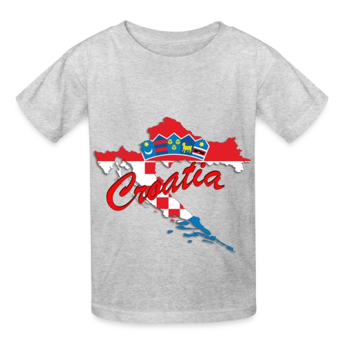 Croatia Football Team Colours T-Shirt Treasure Des - Hanes Youth T-Shirt