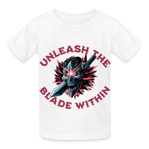 Unleash the Blade Within - Heavyweight Kid's T-Shirt