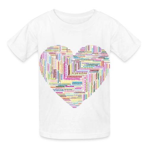 A Thanksgiving Heart - Heavyweight Kid's T-Shirt