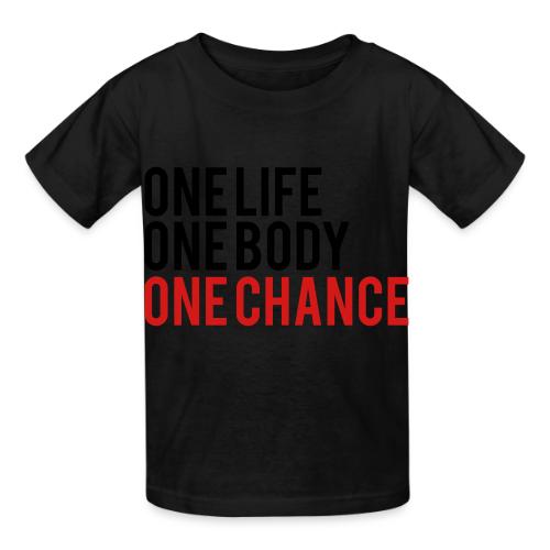 One Life One Body One Chance - Heavyweight Kid's T-Shirt