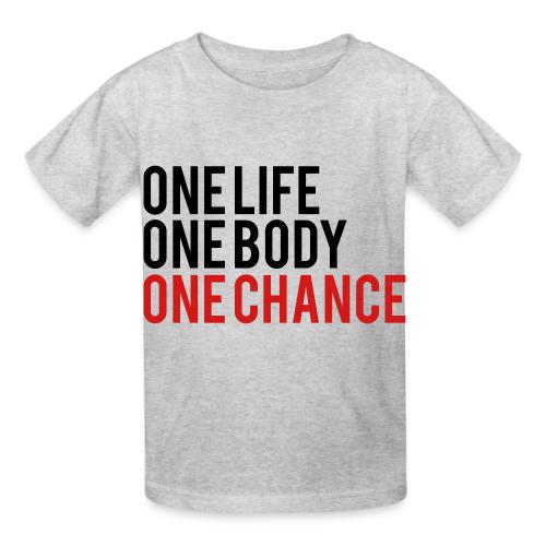 One Life One Body One Chance - Heavyweight Kid's T-Shirt
