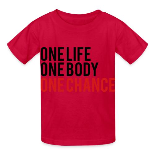 One Life One Body One Chance - Heavyweight Kid's T-Shirt