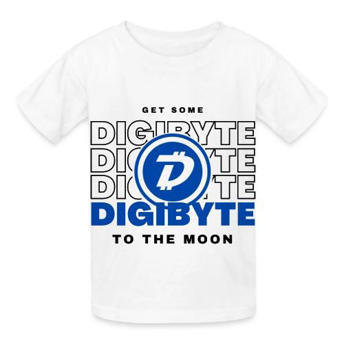 Digibyte. More secure, faster, forward thinking - Heavyweight Kid's T-Shirt