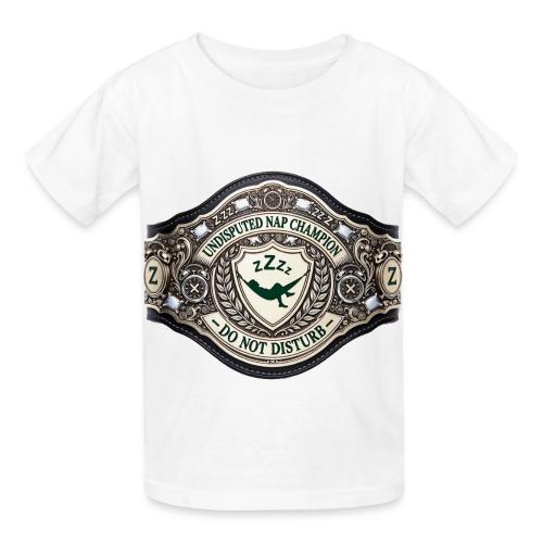 Nap Champion Belt T Shirt - Heavyweight Kid's T-Shirt