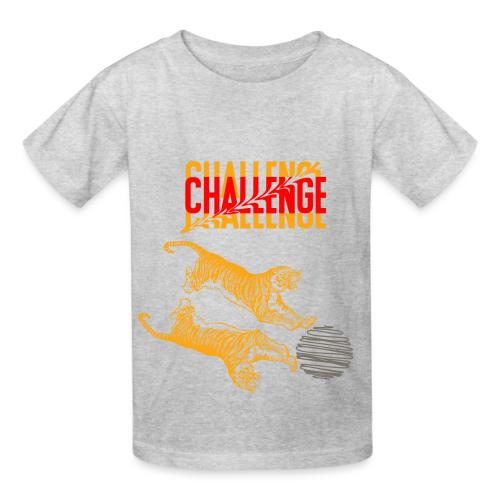 Double tiger fashion, jungle feline animals. - Heavyweight Kid's T-Shirt