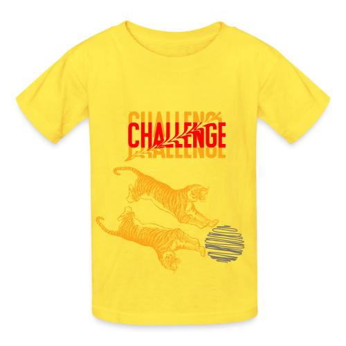 Double tiger fashion, jungle feline animals. - Heavyweight Kid's T-Shirt