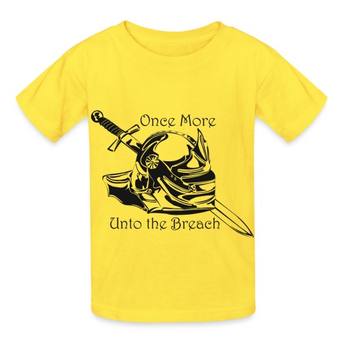 Once More... Unto the Breach Medieval T-shirt - Hanes Youth T-Shirt