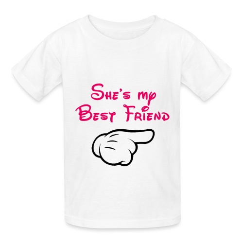 My bff Mickey hand pointing left - Hanes Youth T-Shirt