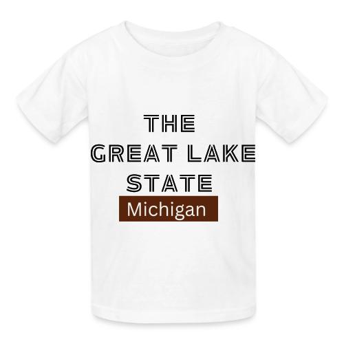 The Great Lake State. Michigan - Heavyweight Kid's T-Shirt