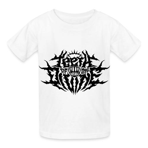 Teeth Of The Divine Logo BLACK - Heavyweight Kid's T-Shirt