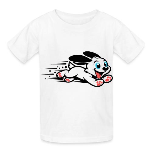 Speedy Pup Sprint on the Run - Heavyweight Kid's T-Shirt