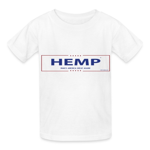 Hemp Makes America Great Again on White - Hanes Youth T-Shirt