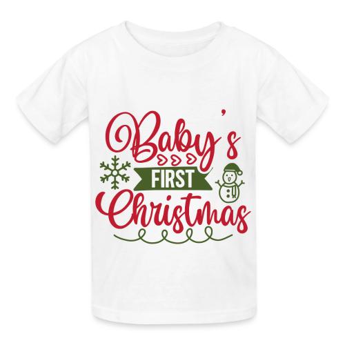 Baby s First Christmas - Heavyweight Kid's T-Shirt