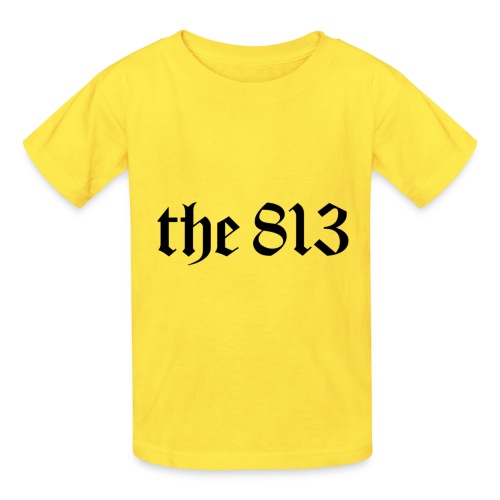 The 813 in Black Lettering - Hanes Youth T-Shirt