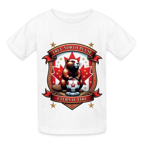 Canada Beaver Crest T-Shirt, Pride Badge Gift - Heavyweight Kid's T-Shirt