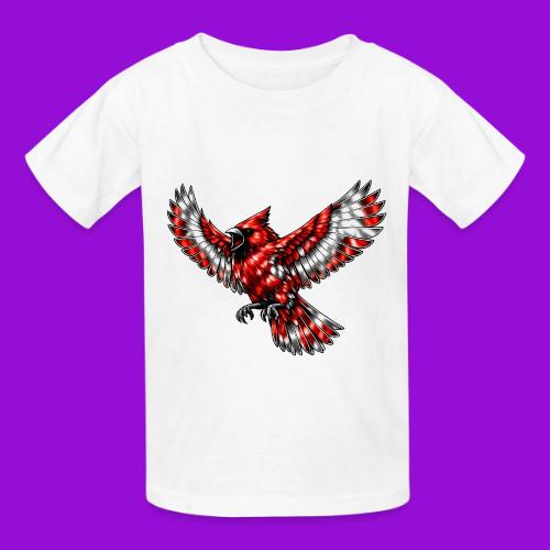 Cardinal in Flight - Heavyweight Kid's T-Shirt
