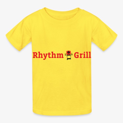 Rhythm Grill word logo - Hanes Youth T-Shirt