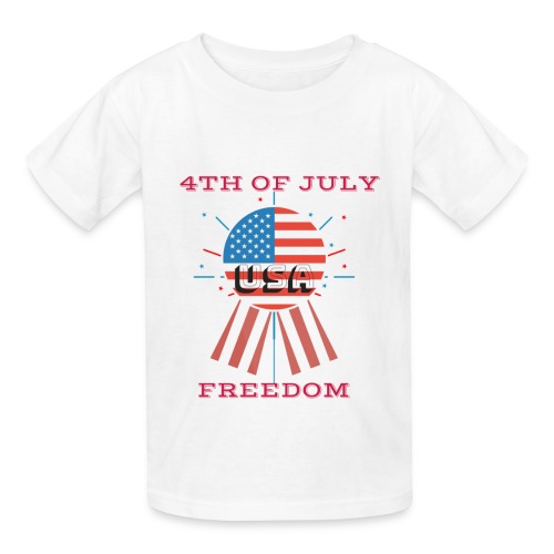 4th of July Freedom - Hanes Youth T-Shirt