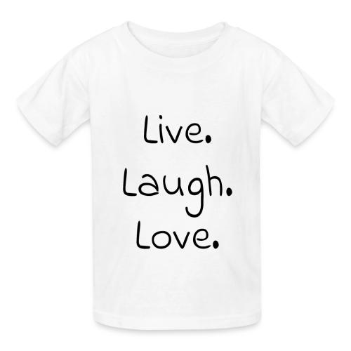 Smoon City_Live laugh love Black - Heavyweight Kid's T-Shirt