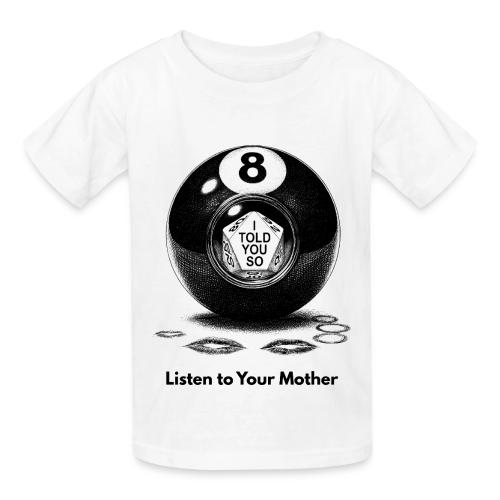 Sarcastic Mom T-Shirt Magic 8-Ball Oracle - Heavyweight Kid's T-Shirt