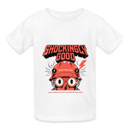 Funny Shockingly Good Electrician - Heavyweight Kid's T-Shirt