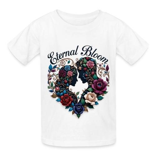 Eternal Bloom Embrace T-Shirt - Heavyweight Kid's T-Shirt
