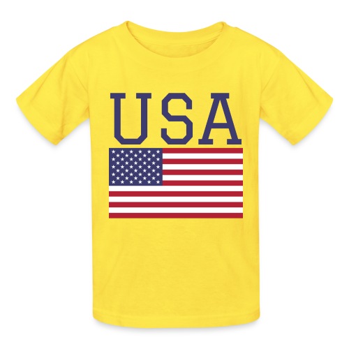 USA American Flag - Fourth of July Everyday - Hanes Youth T-Shirt