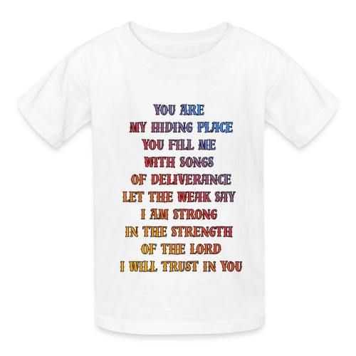 You Are My Hiding Place - Heavyweight Kid's T-Shirt