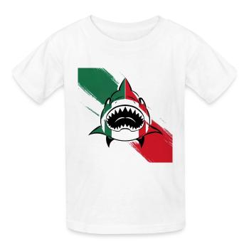 Italian shark - Heavyweight Kid's T-Shirt - white - Front