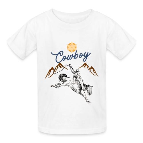 Wild West Cowboy Ride - Heavyweight Kid's T-Shirt