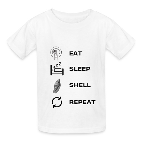 Eat, sleep, shell, repeat - Hanes Youth T-Shirt