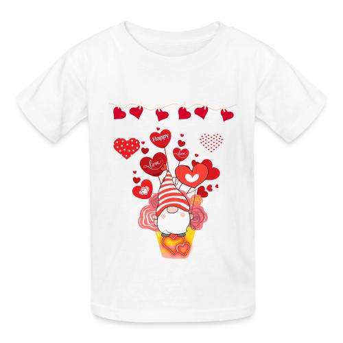Design wrapped in love hearts, vibrating in love. - Heavyweight Kid's T-Shirt
