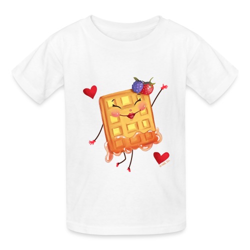 Anthropomorphic Waffle - Hanes Youth T-Shirt