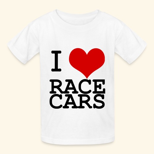 I Love Race Cars - Hanes Youth T-Shirt