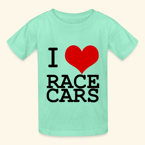 I Love Race Cars - Hanes Youth T-Shirt