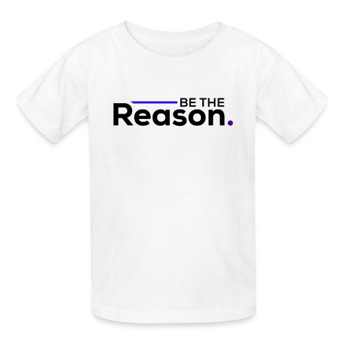 Be the Reason Logo (Black) - Hanes Youth T-Shirt