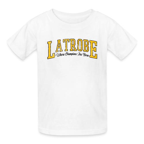 Latrobe - Where Champions Are Born (Light) - Heavyweight Kid's T-Shirt