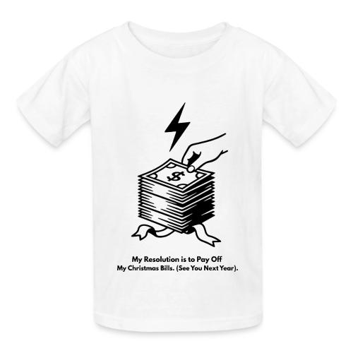 Christmas Bills T-Shirt - Heavyweight Kid's T-Shirt