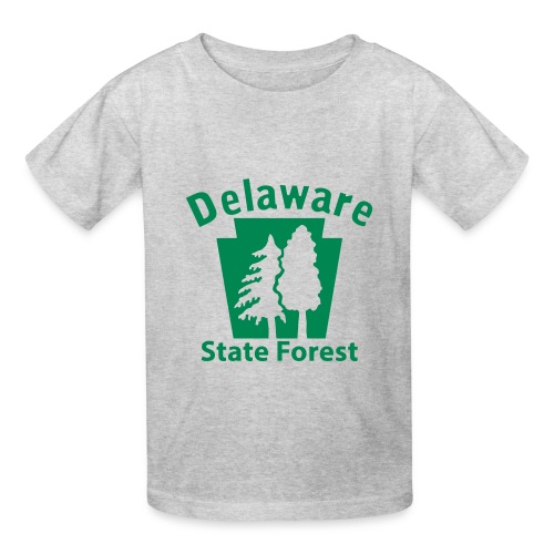 Delaware State Forest Keystone (w/trees) - Hanes Youth T-Shirt