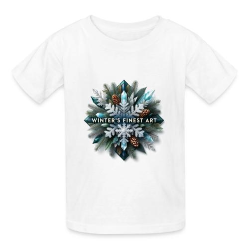 Intricate Frozen Evergreen T-Shirt - Heavyweight Kid's T-Shirt