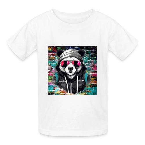 Stylish panda 2 - Heavyweight Kid's T-Shirt