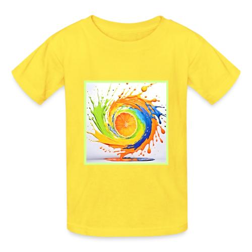 Citrus Splash of Color Design - Heavyweight Kid's T-Shirt