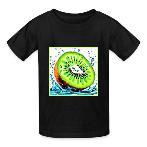 Kiwi Splash of Freshness - Heavyweight Kid's T-Shirt