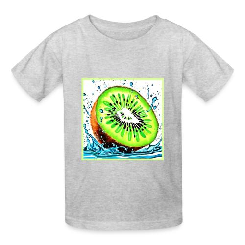 Kiwi Splash of Freshness - Heavyweight Kid's T-Shirt