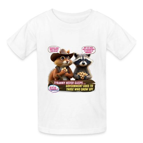 Freedom Squirrel and Raccoon - Heavyweight Kid's T-Shirt