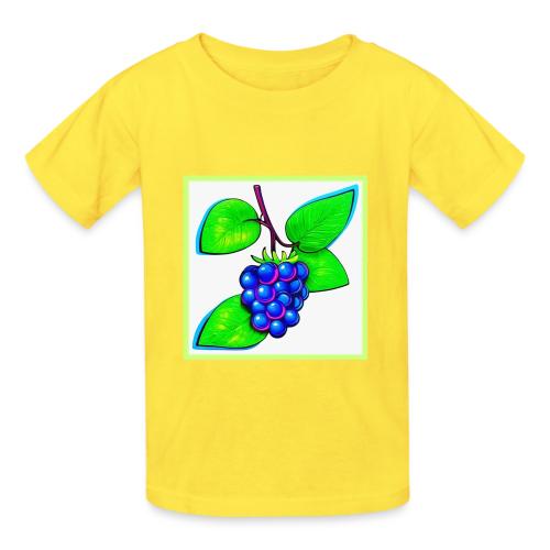 Vibrant Blueberry Pop Art - Heavyweight Kid's T-Shirt